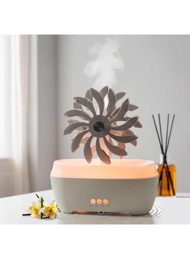 Windmill Humidifier with Remote Control|300ML Capacity | Whisper-Quiet, Smart Timer, Multi Light Modes Ideal for Aromatherapy | Aroma Diffuser for Home, Essential Oil Diffuser - Image 1